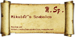 Mikulás Szabolcs névjegykártya